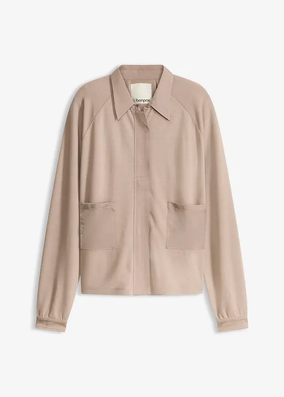 Lichte jas van Punto di Roma met satijnen rand, bonprix