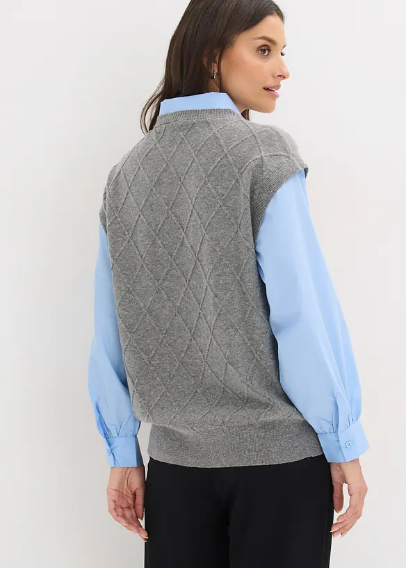 Trui met blouse-inzet, bonprix