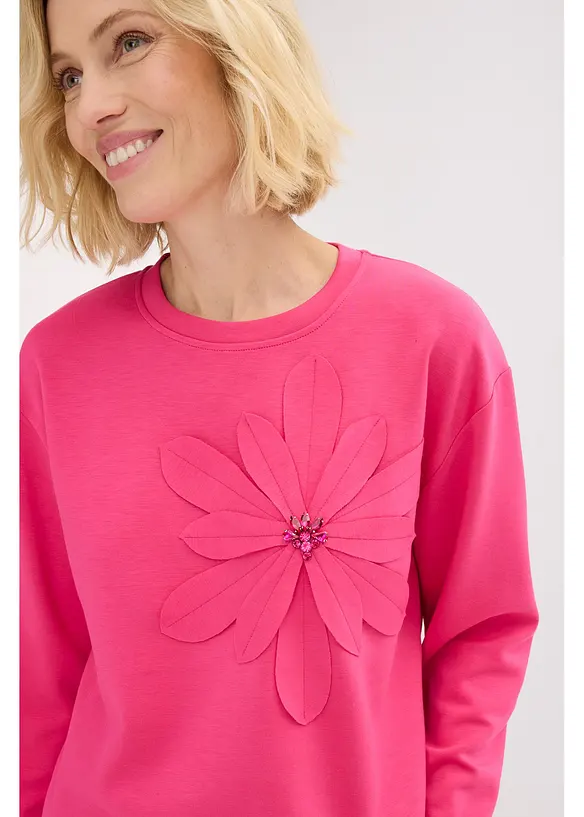 Sweater met applicatie, bonprix