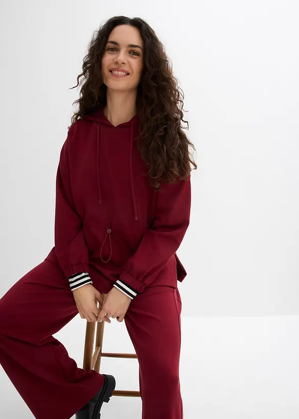 Lange sweater van zachte scuba, bonprix