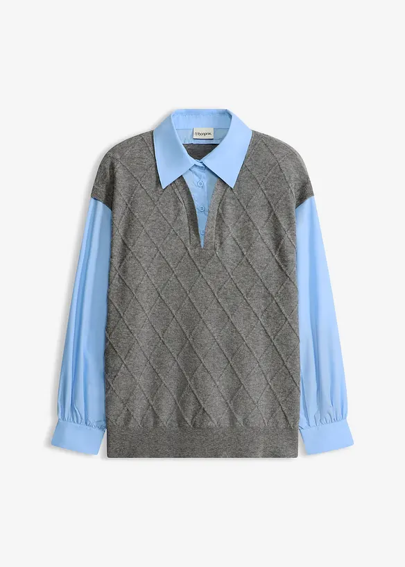 Trui met blouse-inzet, bonprix