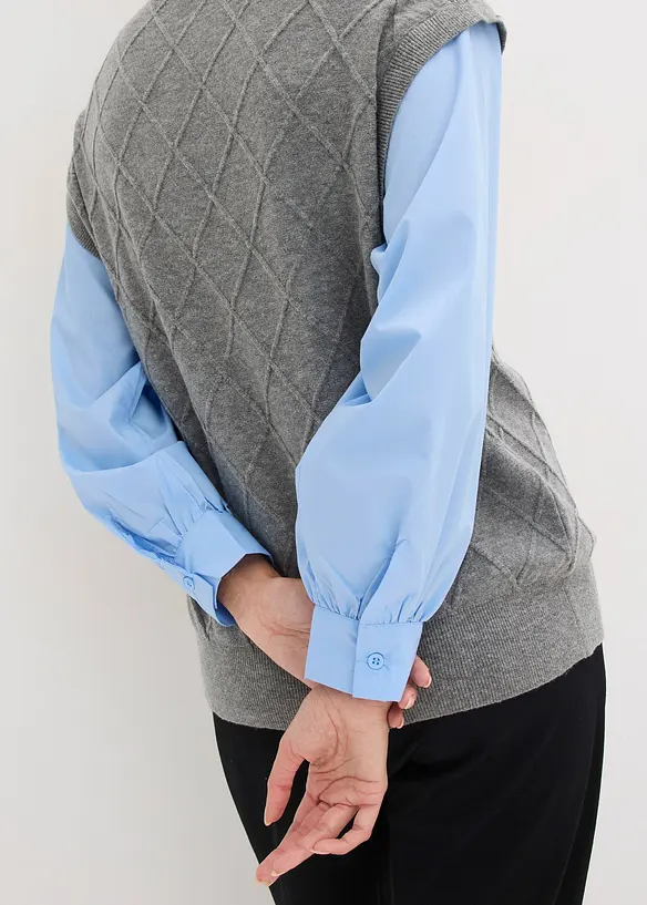 Trui met blouse-inzet, bonprix