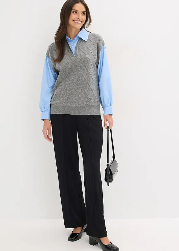 Trui met blouse-inzet, bonprix