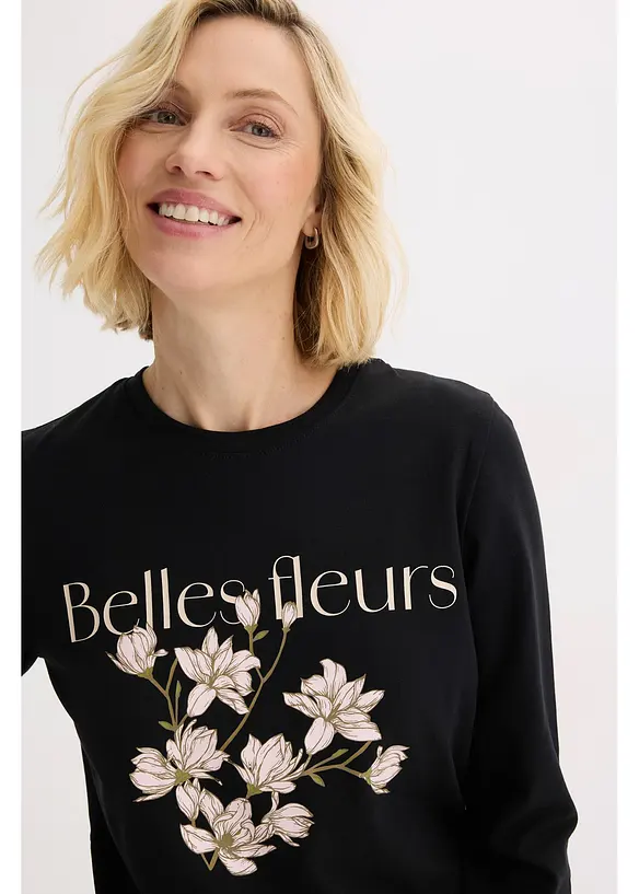 Longsleeve met biologisch katoen, bonprix