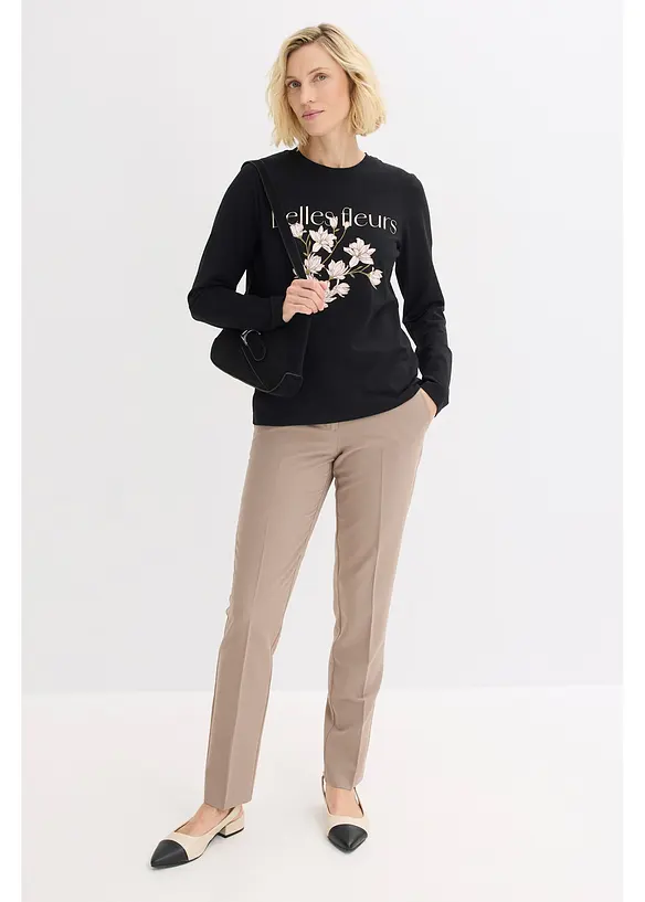 Longsleeve met biologisch katoen, bonprix