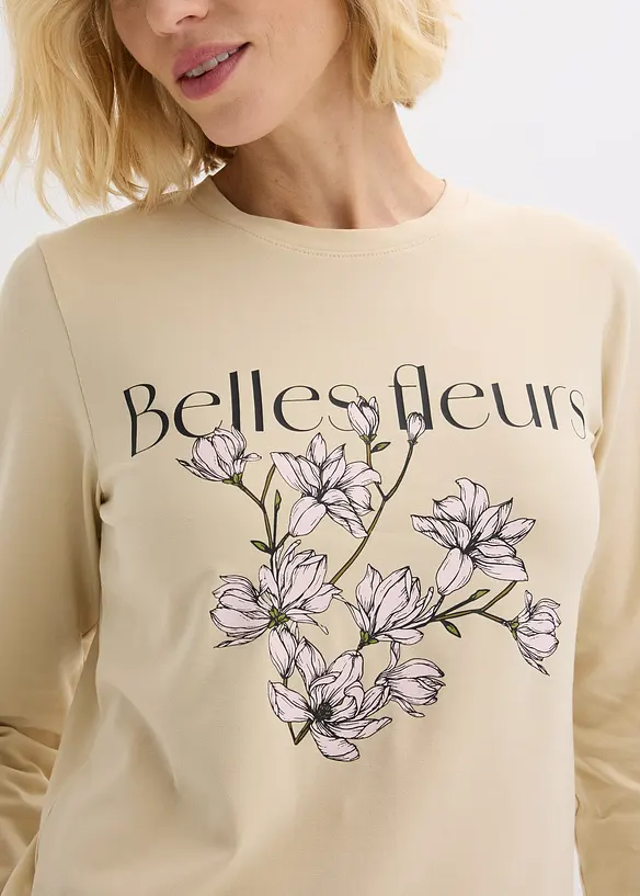 Longsleeve met biologisch katoen, bonprix