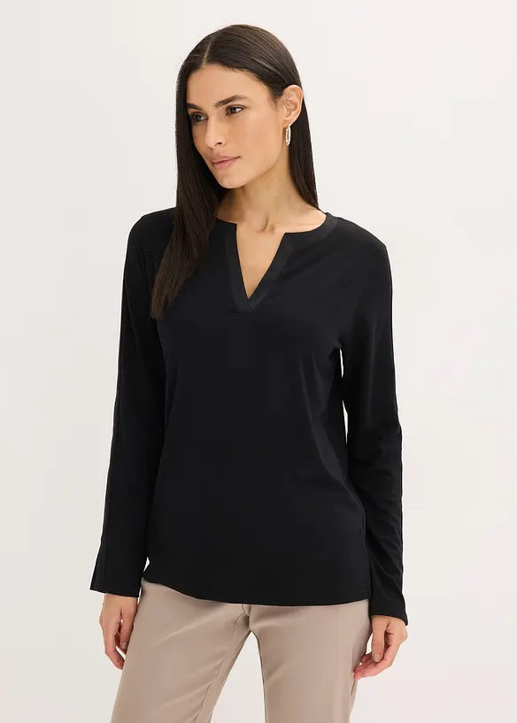 Longsleeve met splitten, bonprix