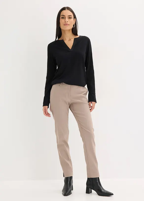 Longsleeve met splitten, bonprix