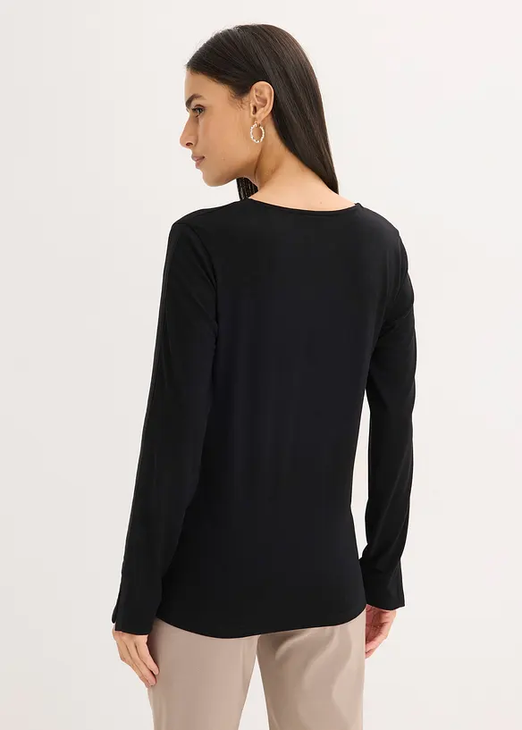 Longsleeve met splitten, bonprix