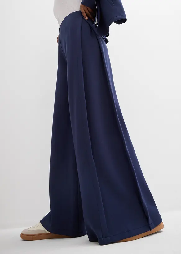 Wijde broek in een modalmix met plooi aan de zijkanten, bonprix