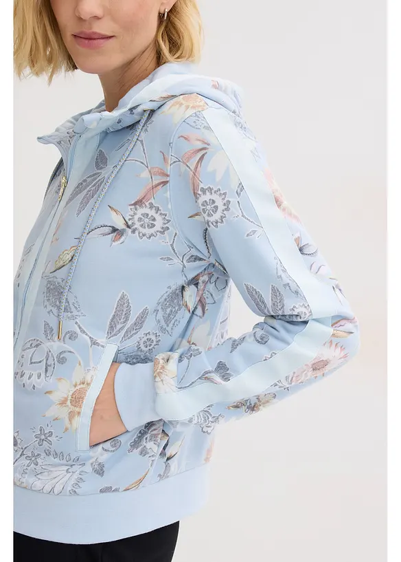 Sweatvest met print, bonprix