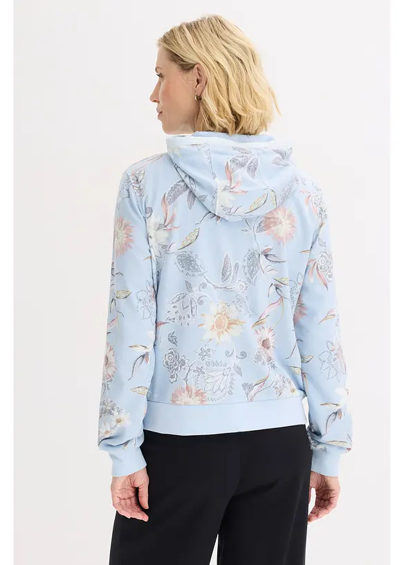 Sweatvest met print, bonprix