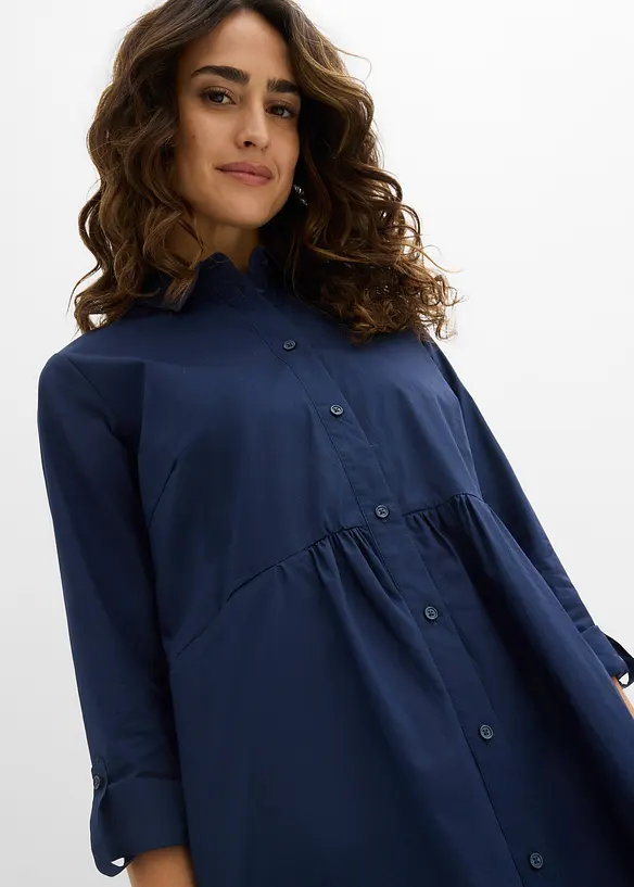 Overhemdjurk van puur katoen, bonprix