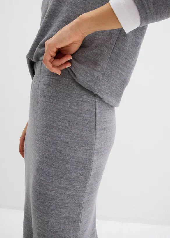 Sweatrok in gebreide look, bonprix