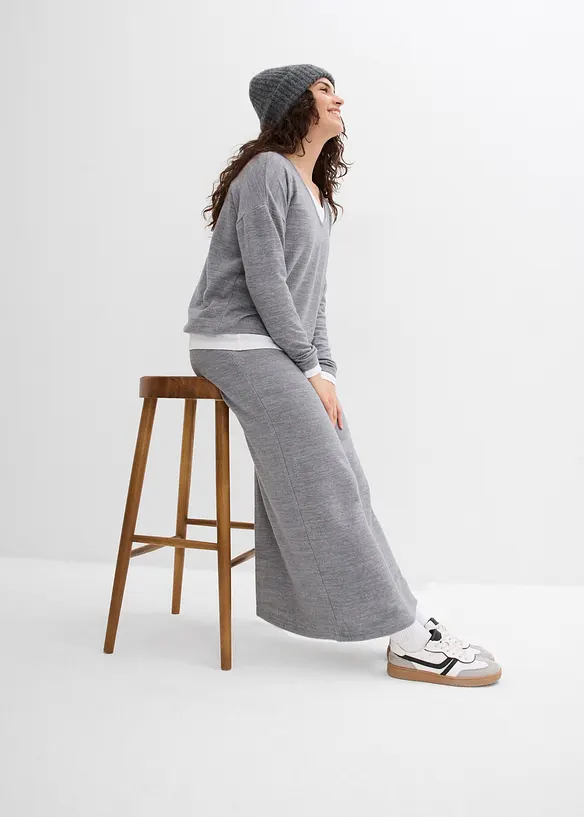 Sweatrok in gebreide look, bonprix