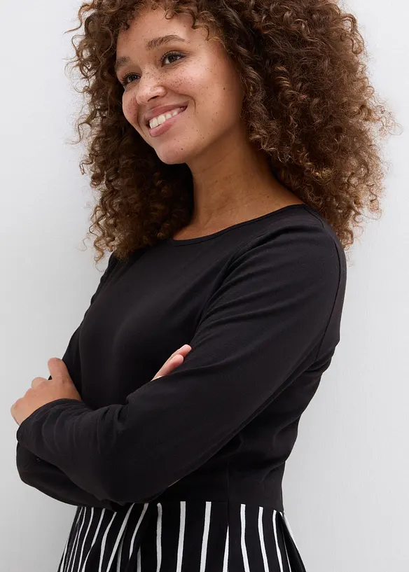 Midi jurk van katoen-jersey, bonprix