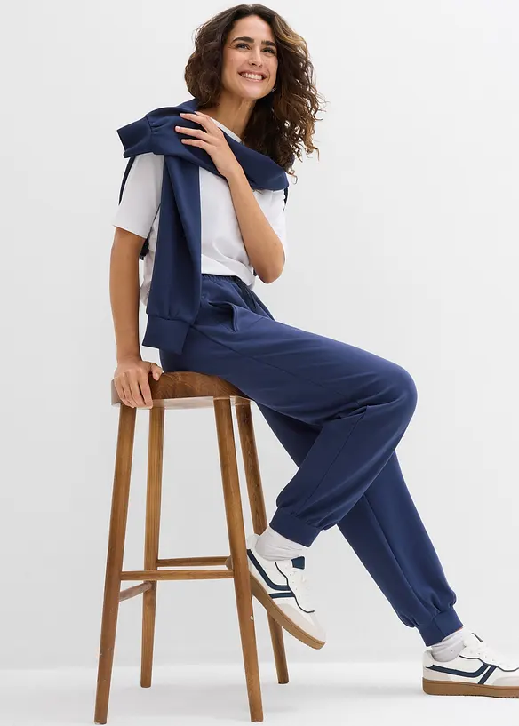 Joggingbroek van zachte scuba, bonprix