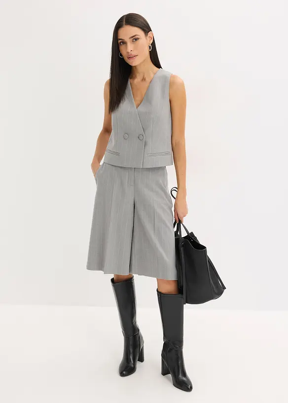 Kostuumgilet met krijtstrepen, bonprix