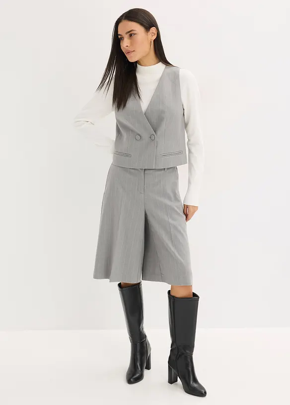 Kostuumgilet met krijtstrepen, bonprix