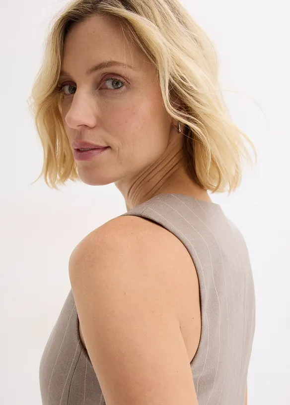 Kostuumgilet met krijtstrepen, bonprix