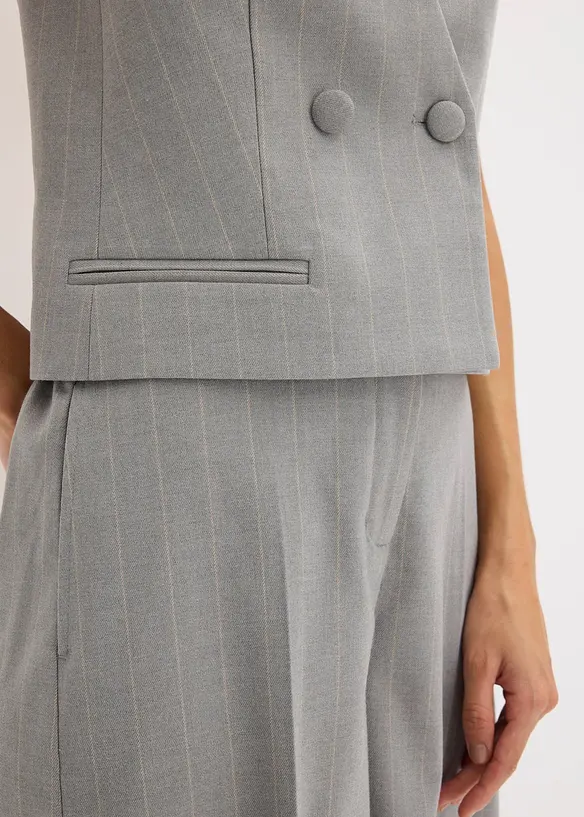 Kostuumgilet met krijtstrepen, bonprix