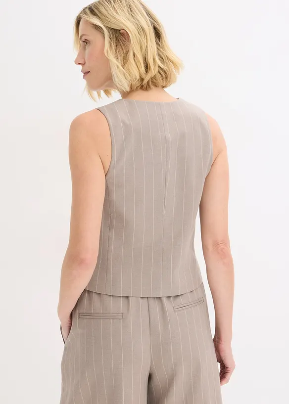 Kostuumgilet met krijtstrepen, bonprix
