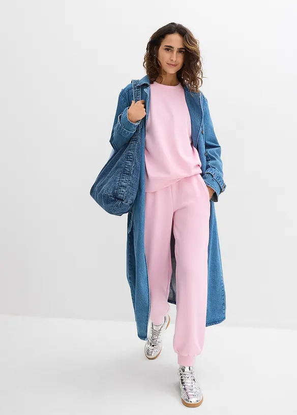 Sweater van zacht scuba, bonprix