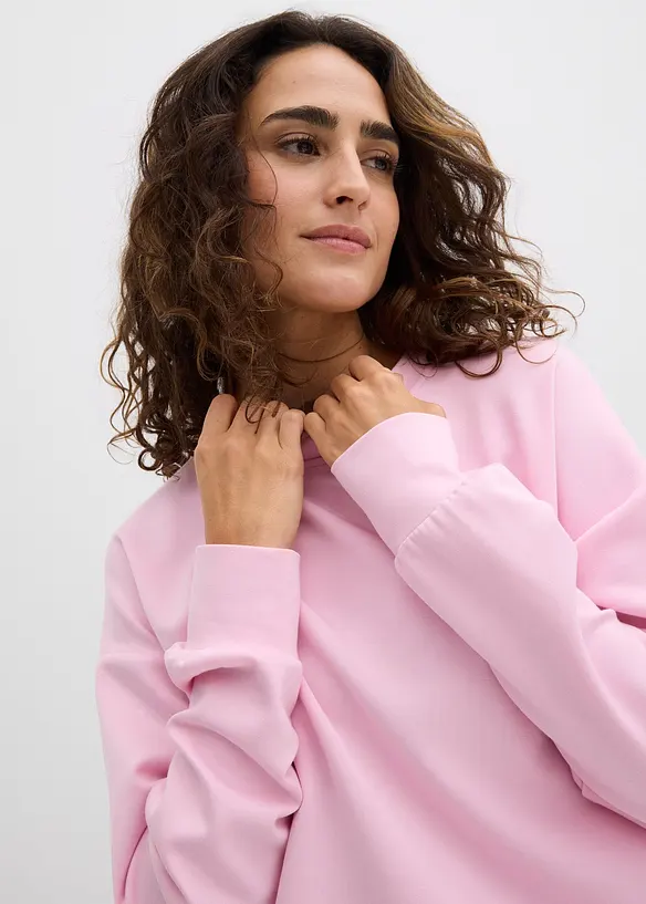 Sweater van zacht scuba, bonprix