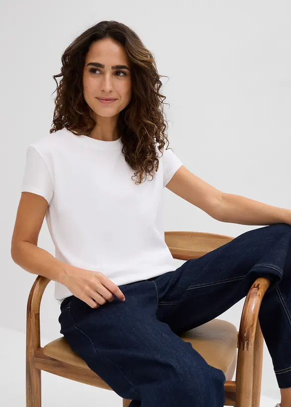 T-shirt van puur biologisch katoen ( set van 2), bonprix