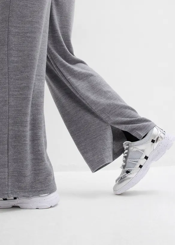 Jersey broek in gebreide look, bonprix