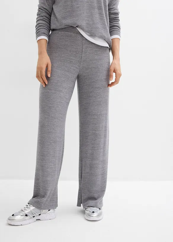 Jersey broek in gebreide look, bonprix