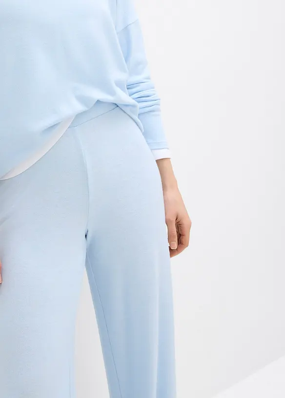 Jersey broek in gebreide look, bonprix