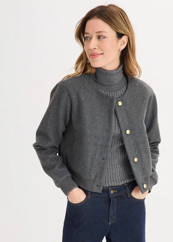 Boucl&eacute; bomber, bonprix