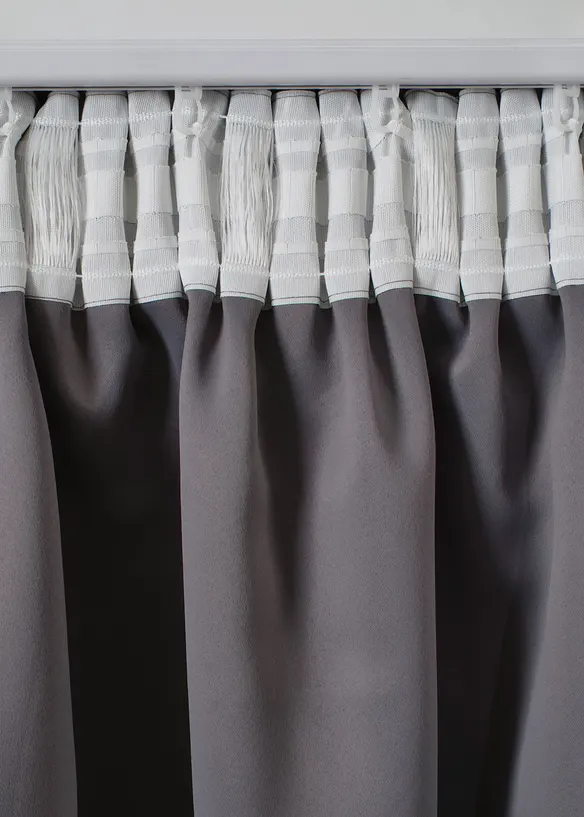 Verduisterend gordijn met glans, ook verkrijgbaar in extra lang (1 stuk), bonprix