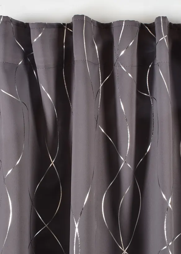 Verduisterend gordijn met glans, ook verkrijgbaar in extra lang (1 stuk), bonprix