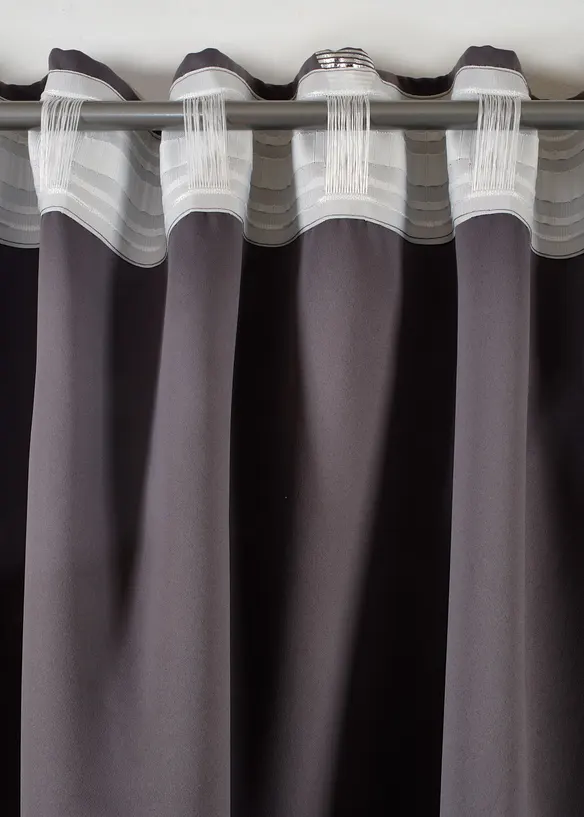 Verduisterend gordijn met glans, ook verkrijgbaar in extra lang (1 stuk), bonprix
