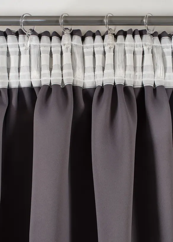 Verduisterend gordijn met glans, ook verkrijgbaar in extra lang (1 stuk), bonprix