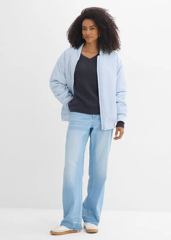 Trui in een katoenmix, bonprix