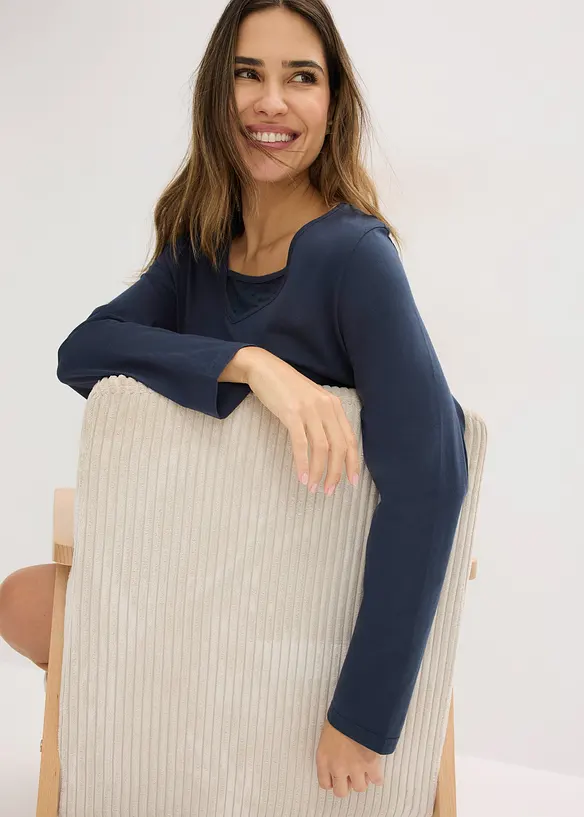 Nachthemd van zacht katoen, bonprix