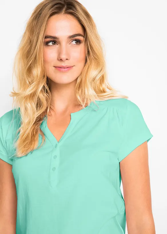 Katoenen shirt, korte mouw, bonprix