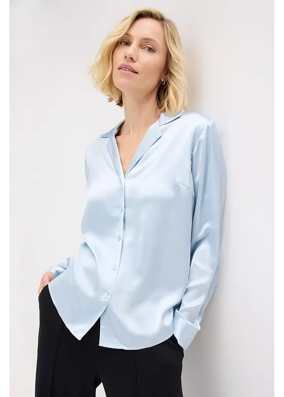 Blouse van prachtig satijn, bonprix