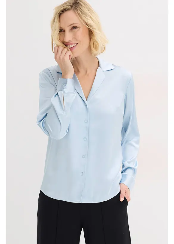 Blouse van prachtig satijn, bonprix