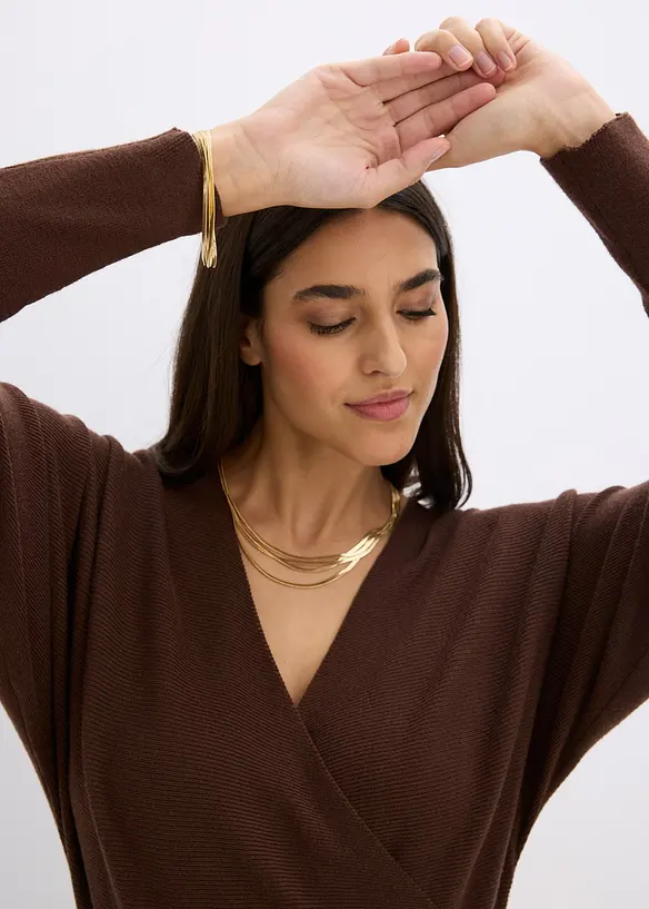 Gebreide jurk van soepele viscose, bonprix