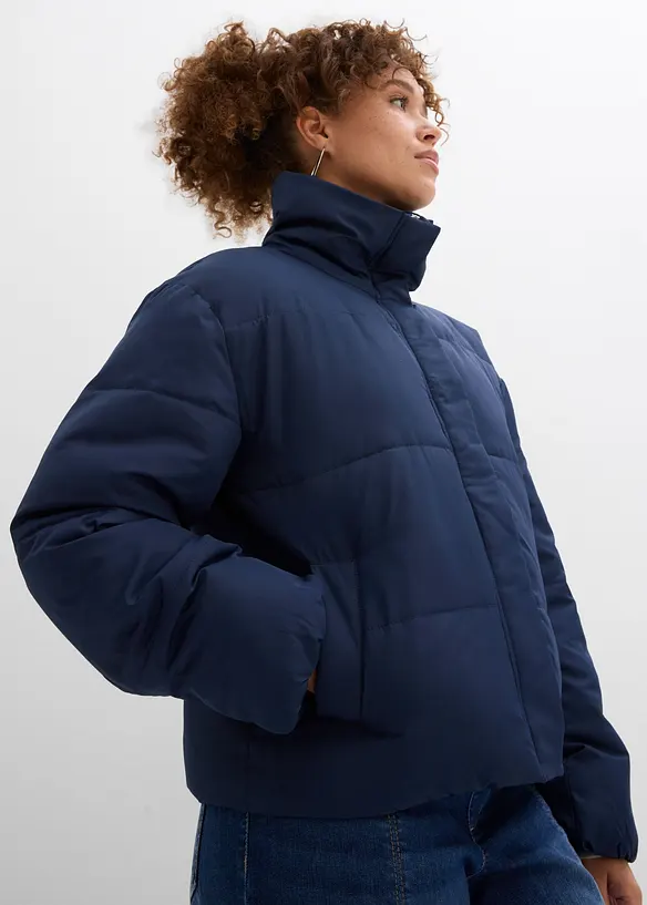 Gewatteerde jas met opstaande kraag, bonprix