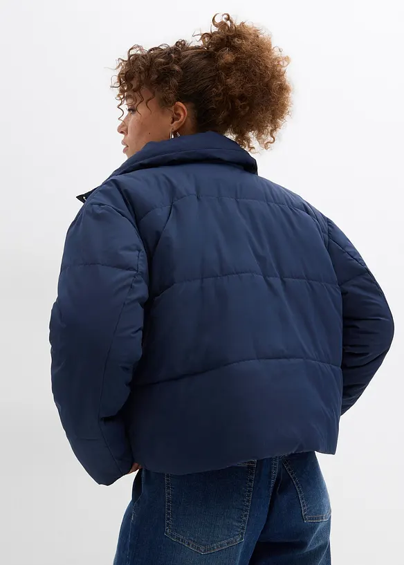 Gewatteerde jas met opstaande kraag, bonprix