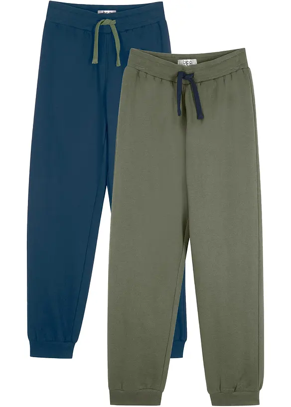 Sweatpants van katoen (set van 2), bonprix