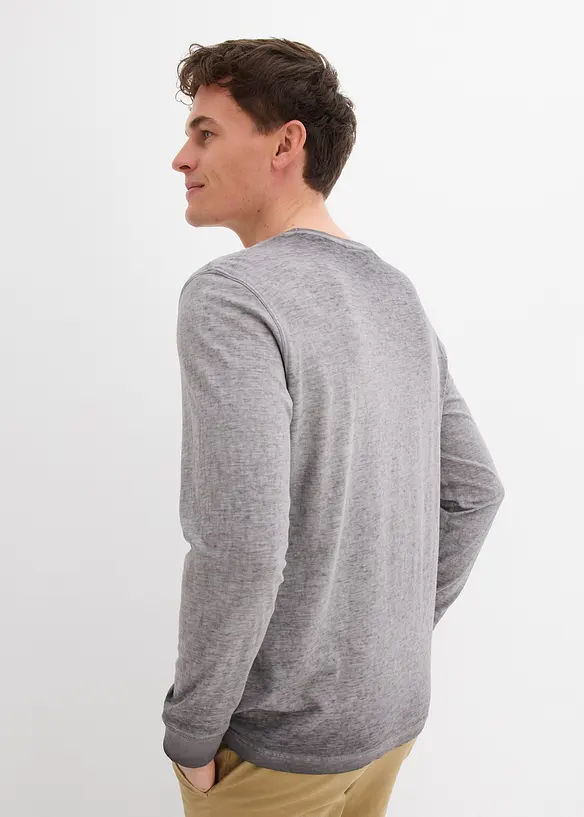 Longsleeve van biologisch katoen (set van 2), bonprix