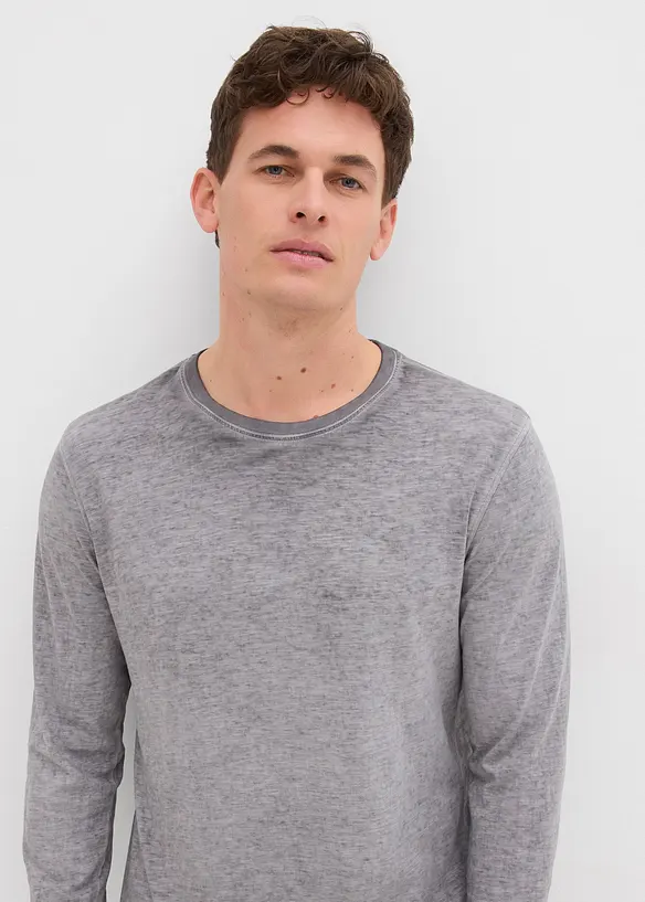 Longsleeve van biologisch katoen (set van 2), bonprix