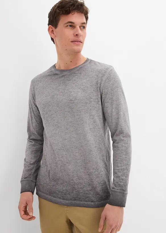 Longsleeve van biologisch katoen (set van 2), bonprix