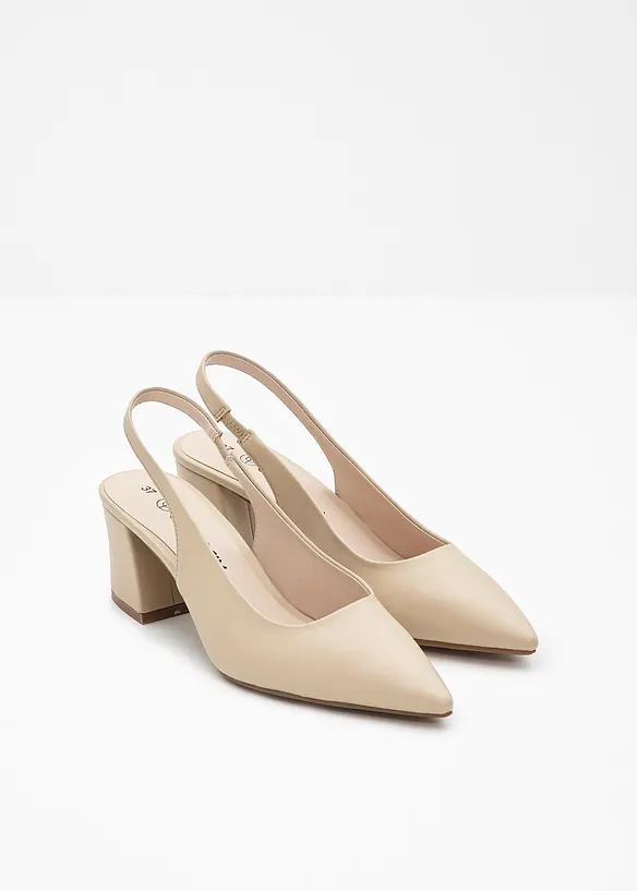 Slingpumps met blokhak, bonprix
